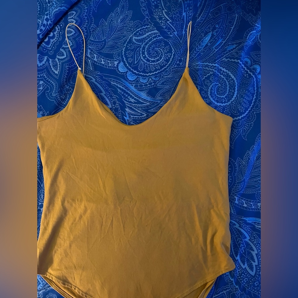 Gaze Mustard yellow bodysuit szL